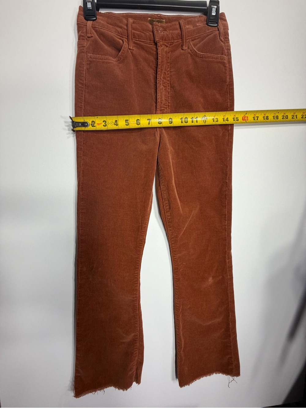MOTHER Corduroy Pants in Rust Orange size 25 excellent condition - Picture 4 of 8